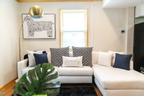 Elegant sofa arrangement